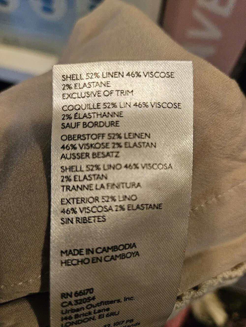 Anthropologie Smocked Paper Bag High-Waist Linen-Blend Shorts